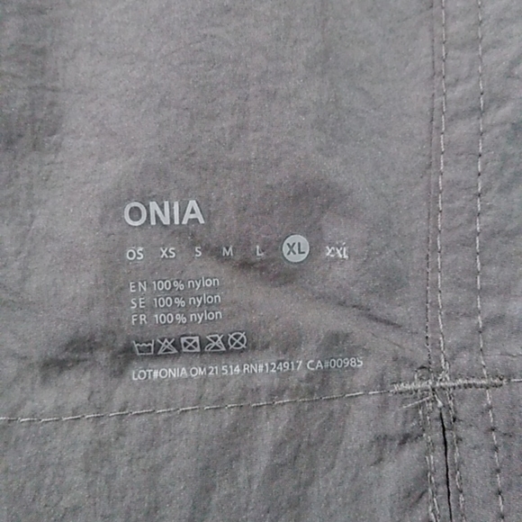 Onia Nylon Crinkle Multifunctional Short, Anchor Grey, size XL - Picture 5 of 9